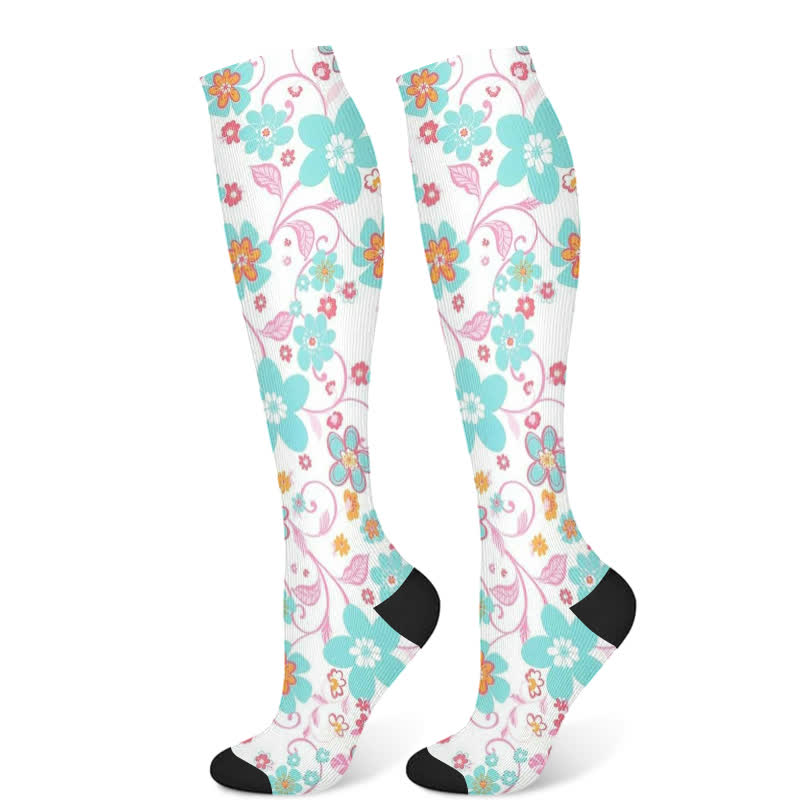 Artistic Floral Compression Socks(3 Pairs)
