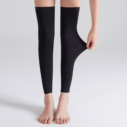 Plusock Modal Solid Color Breathable Thigh High Compression Sleeves