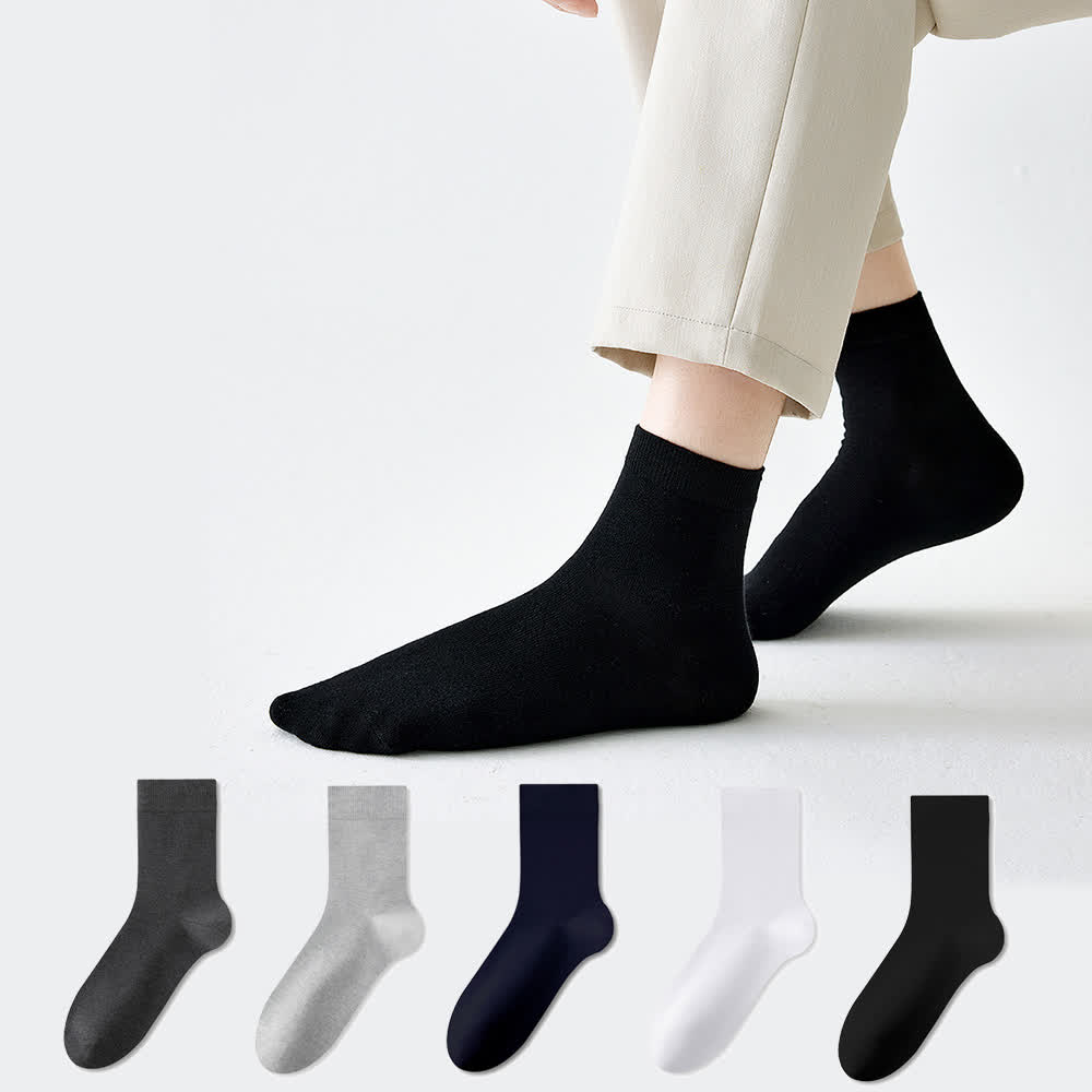 Pure Cotton Antibacterial Breathable Ankle Socks(5 Pairs)