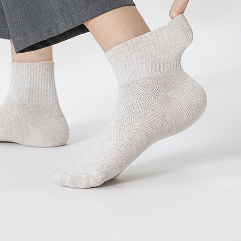 Pure Cotton Mesh Thin Breathable Ankle Socks(7 Pairs)