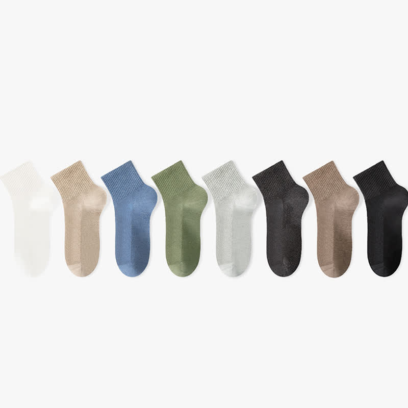 Pure Cotton Mesh Thin Breathable Ankle Socks(7 Pairs)