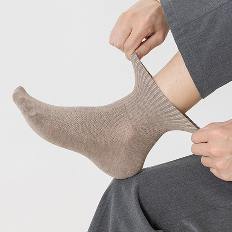 Pure Cotton Mesh Thin Breathable Ankle Socks(7 Pairs)