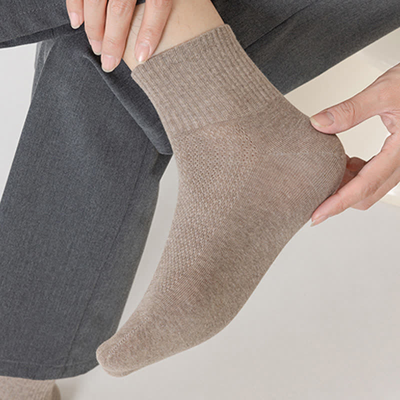 Pure Cotton Mesh Thin Breathable Ankle Socks(7 Pairs)