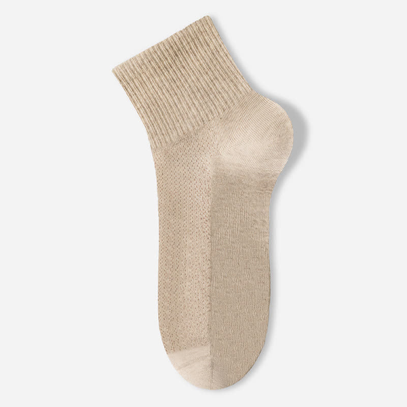 Pure Cotton Mesh Thin Breathable Ankle Socks(7 Pairs)
