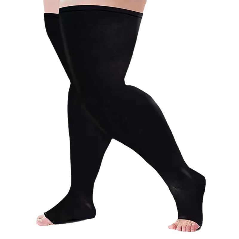 Bundle Plus Size Thigh High Compression Socks + Calf Sleeves