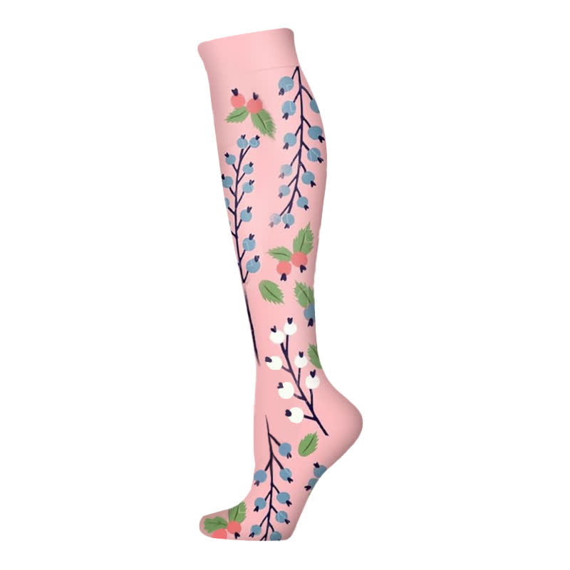 Blooming Flowers Series Compression Socks(6 Pairs)