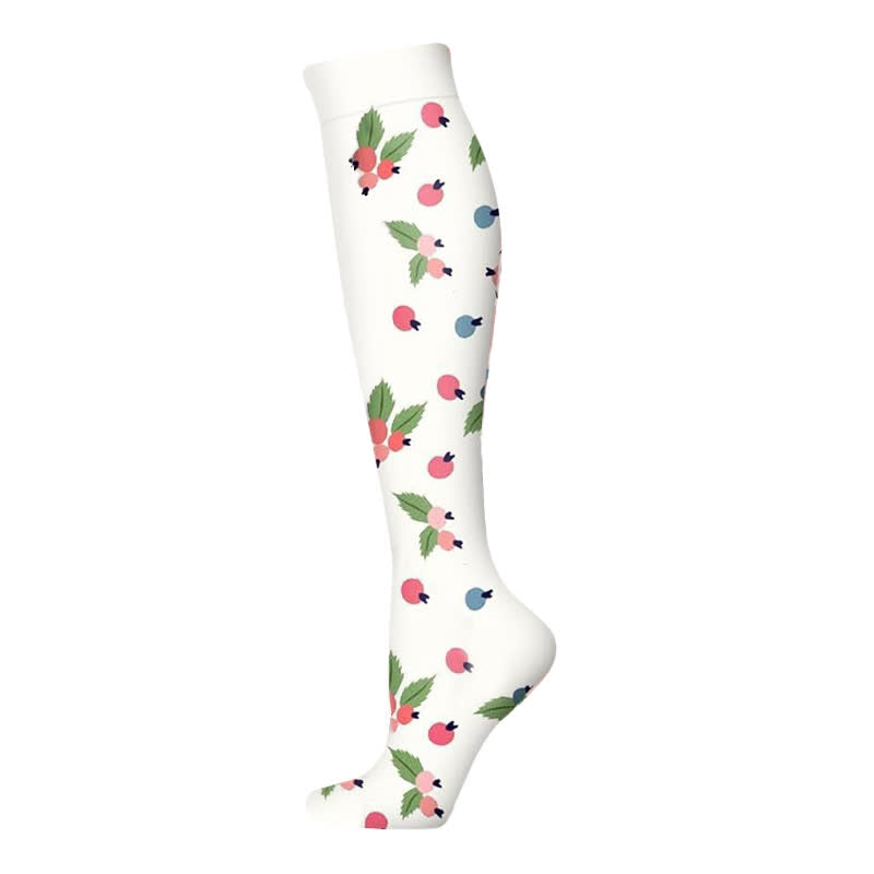Blooming Flowers Series Compression Socks(6 Pairs)