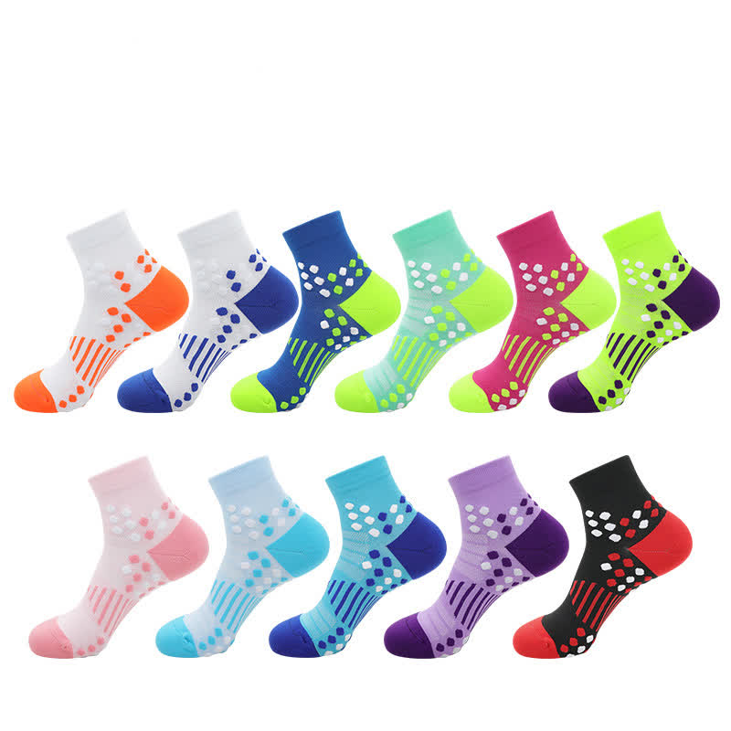 Cycling Ankle Compression Socks with Targeted Support(4 Pairs)