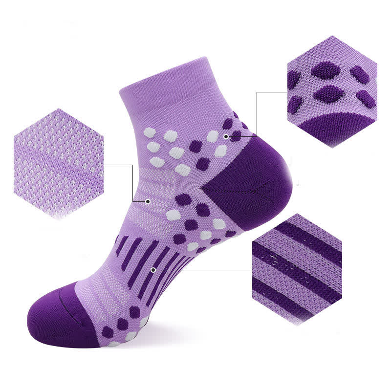Cycling Ankle Compression Socks with Targeted Support(4 Pairs)