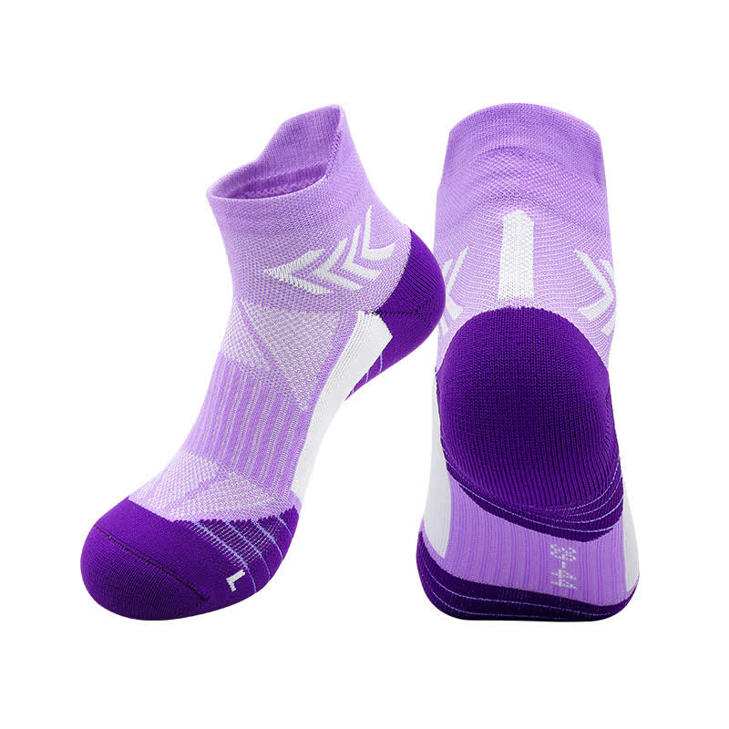 Graphics Print Running Ankle Compression Socks(4 Pairs)
