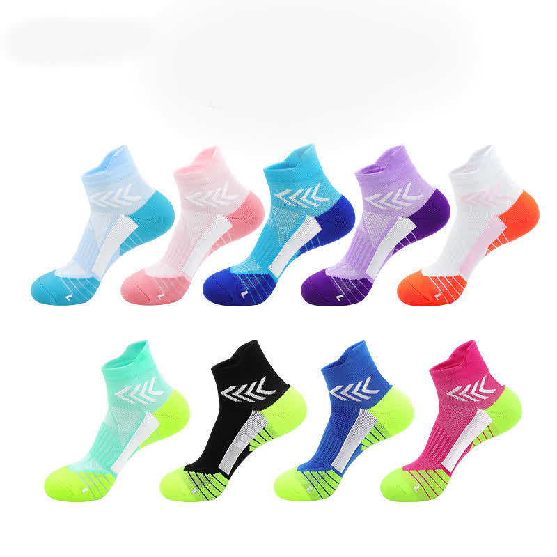 Graphics Print Running Ankle Compression Socks(4 Pairs)
