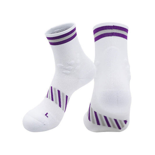 Plusock Breathable Sports Cycling Quarter Compression Socks(4 Pairs)