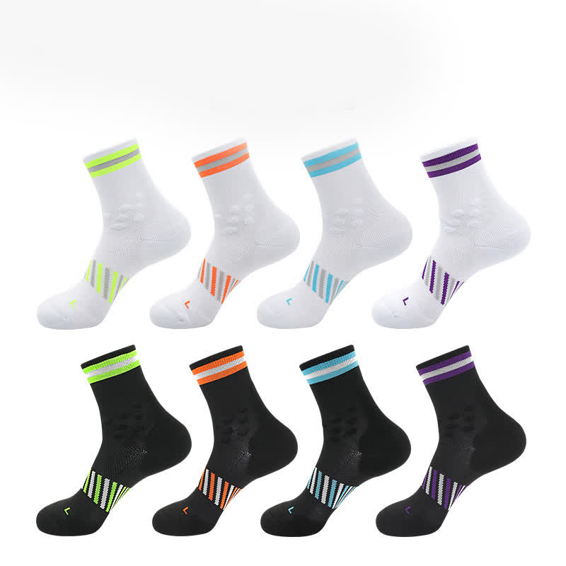 Breathable Sports Cycling Quarter Compression Socks(4 Pairs)