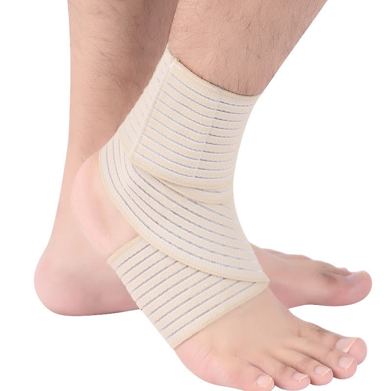 Thin Elastic Velcro Wrap Ankle Braces - Beige - One Size - image 8