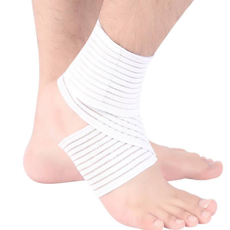 Thin Elastic Velcro Wrap Ankle Braces - White - One Size - image 5