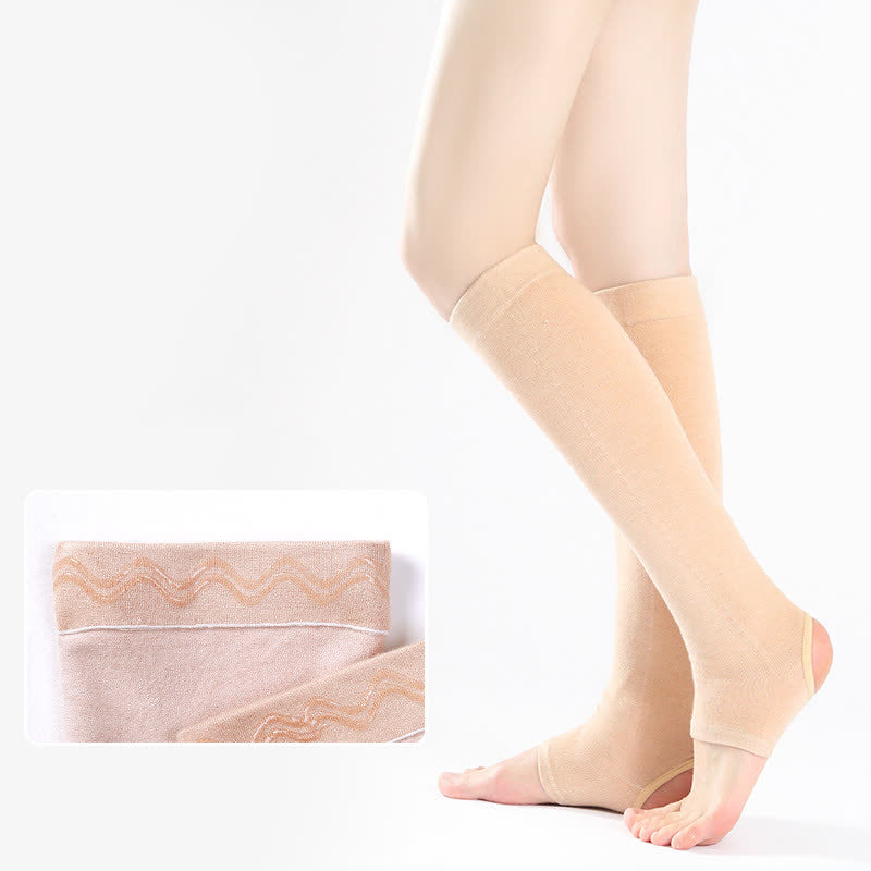 Pure Cotton Calf Sleeves with Non-slip Silicone Grip