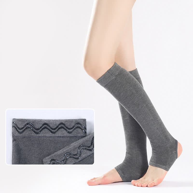 Pure Cotton Calf Sleeves with Non-slip Silicone Grip