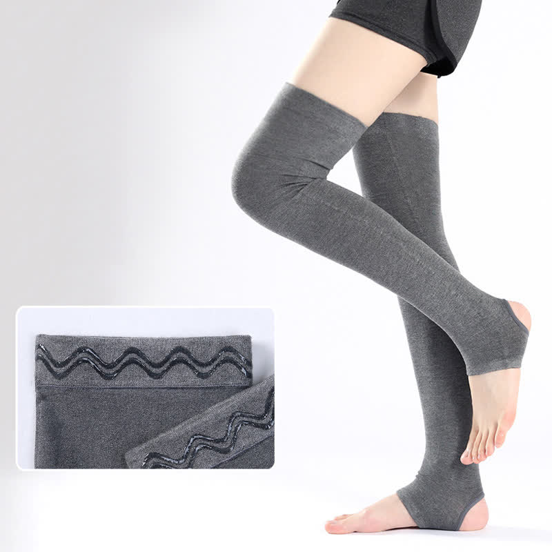 Pure Cotton Thigh Sleeves with Non-slip Silicone Grip