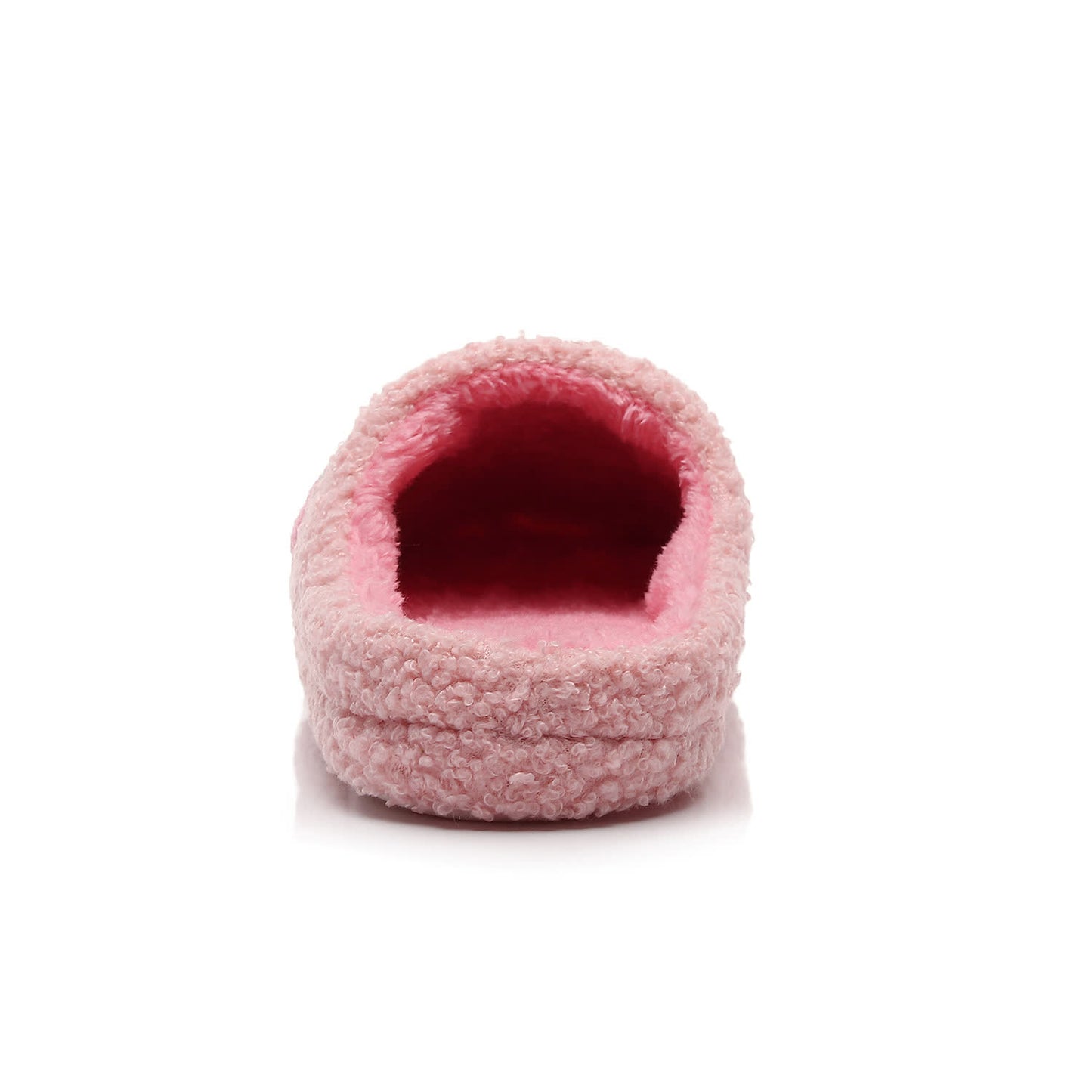 Plus Size Peach Plush Slippers