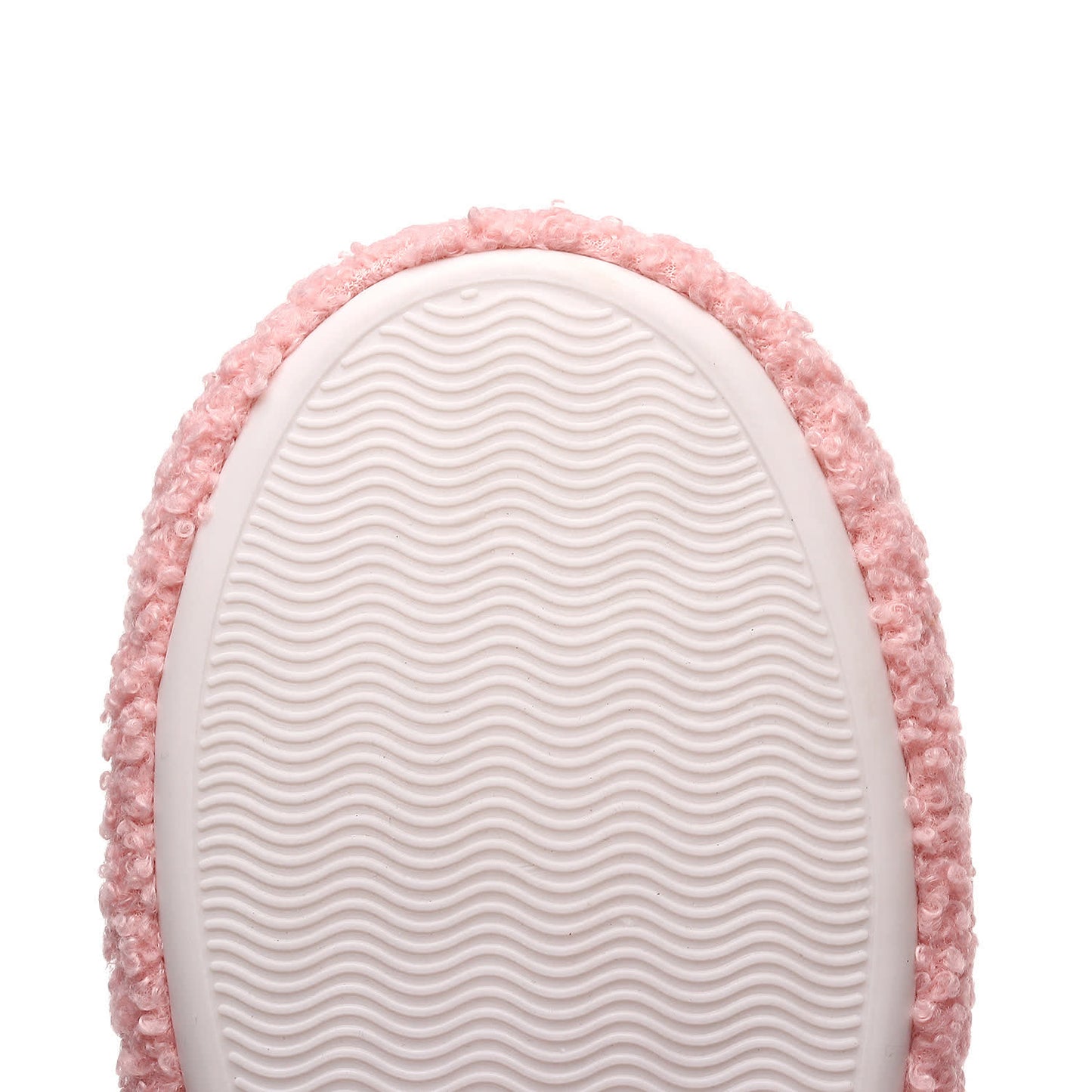 Plus Size Peach Plush Slippers