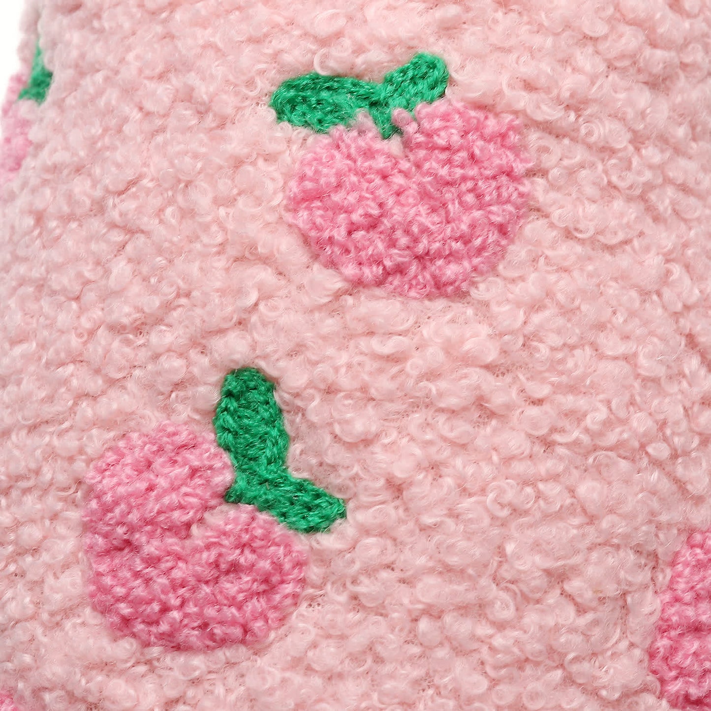Plus Size Peach Plush Slippers