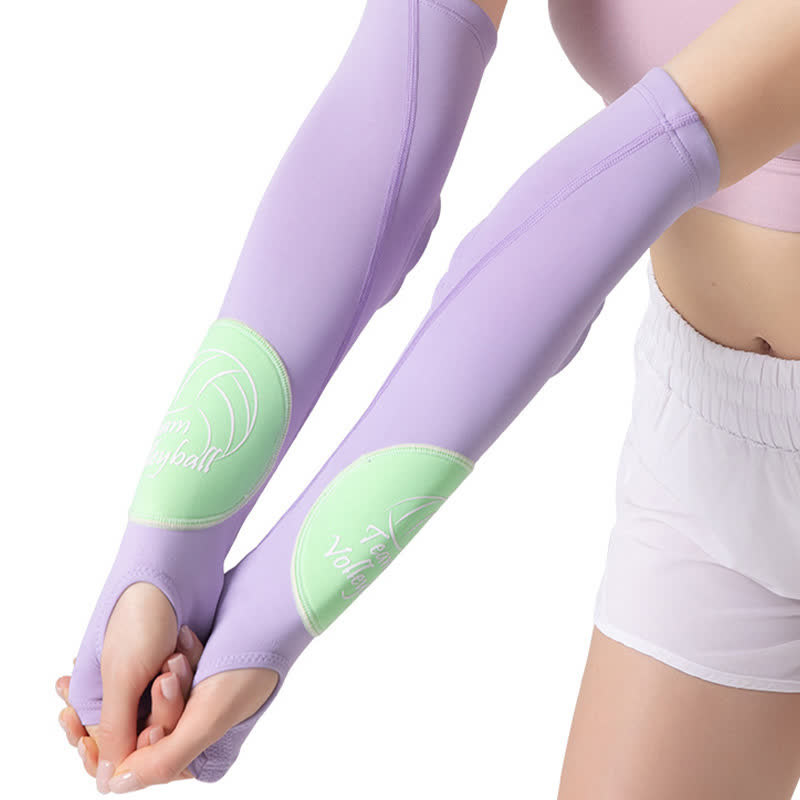 Plusock Finger Loop Sports Arm Compression Sleeve