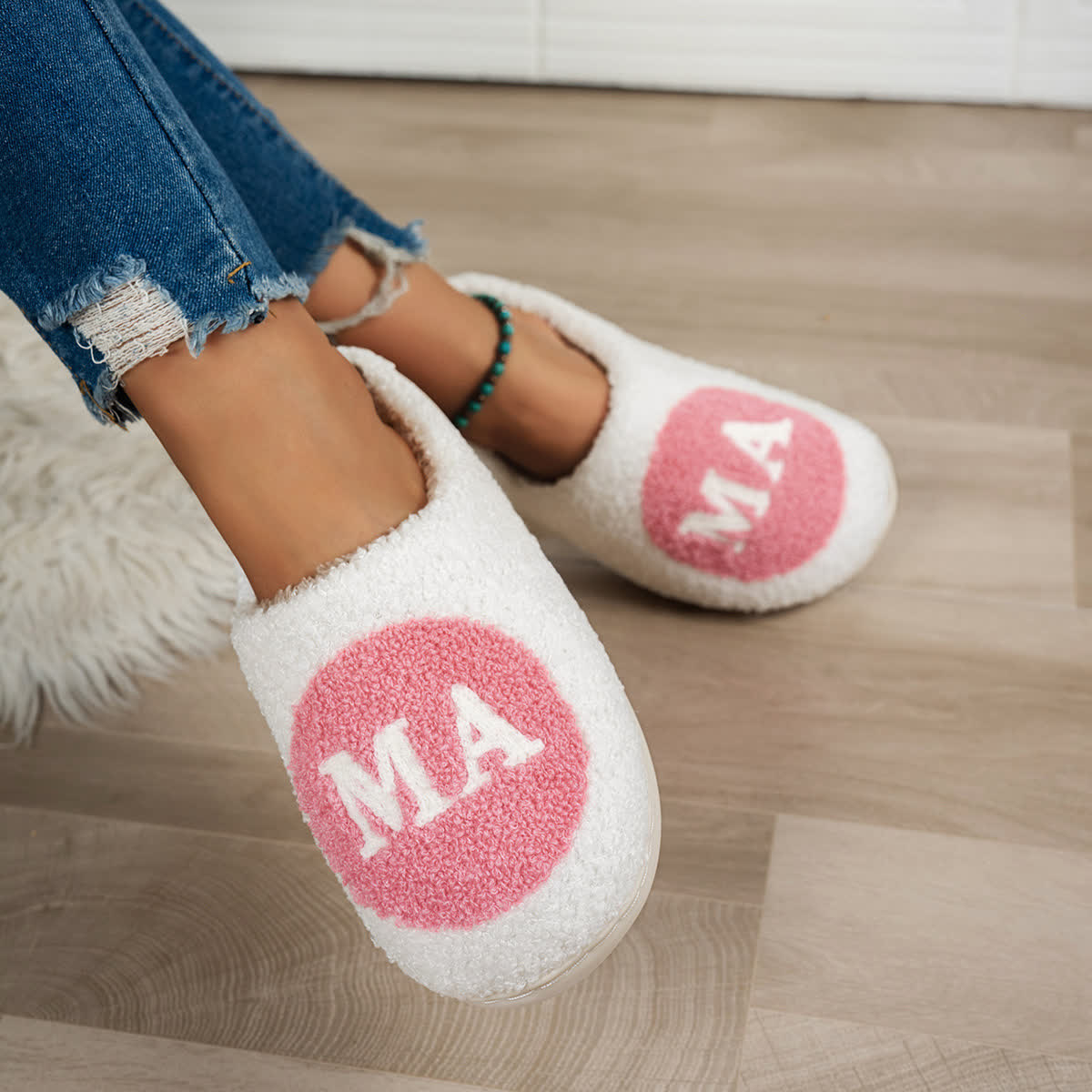 Plus Size MAMA Print Slippers - image 3