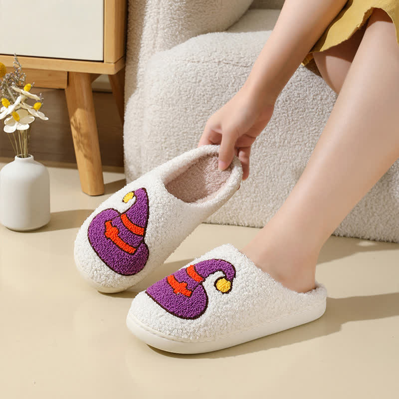 Plus Size Halloween Element Print Slippers - image 5