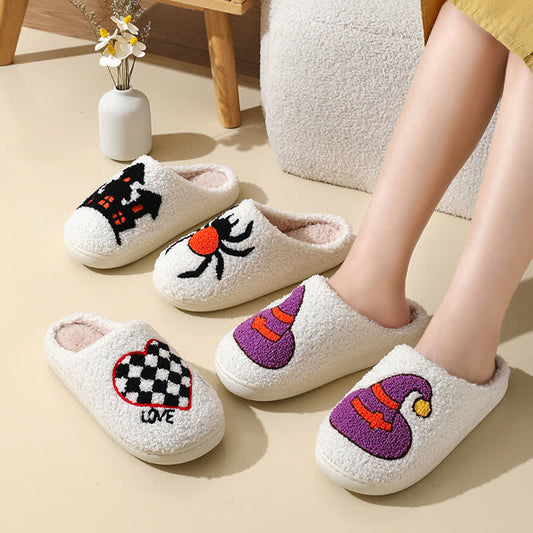 Plus Size Halloween Element Print Slippers - image 1