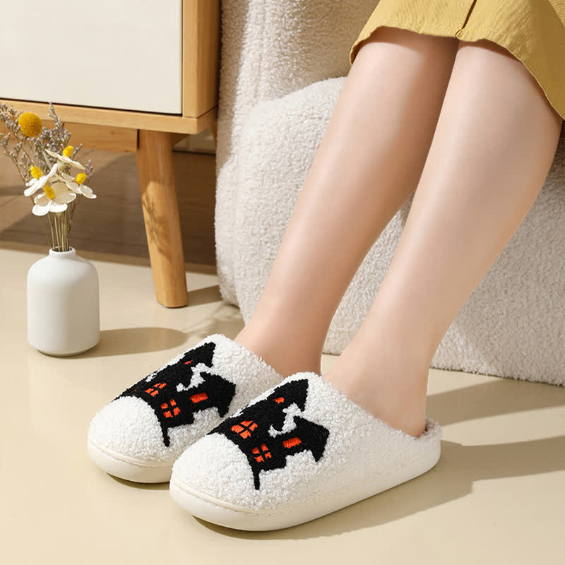Plus Size Halloween Element Print Slippers - image 9