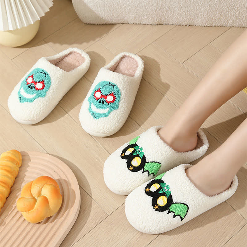 Plus Size Halloween Cartoon Mask Slippers - image 2