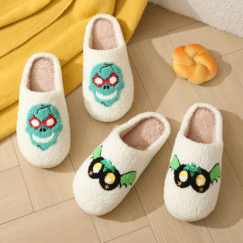 Plus Size Halloween Cartoon Mask Slippers - image 3