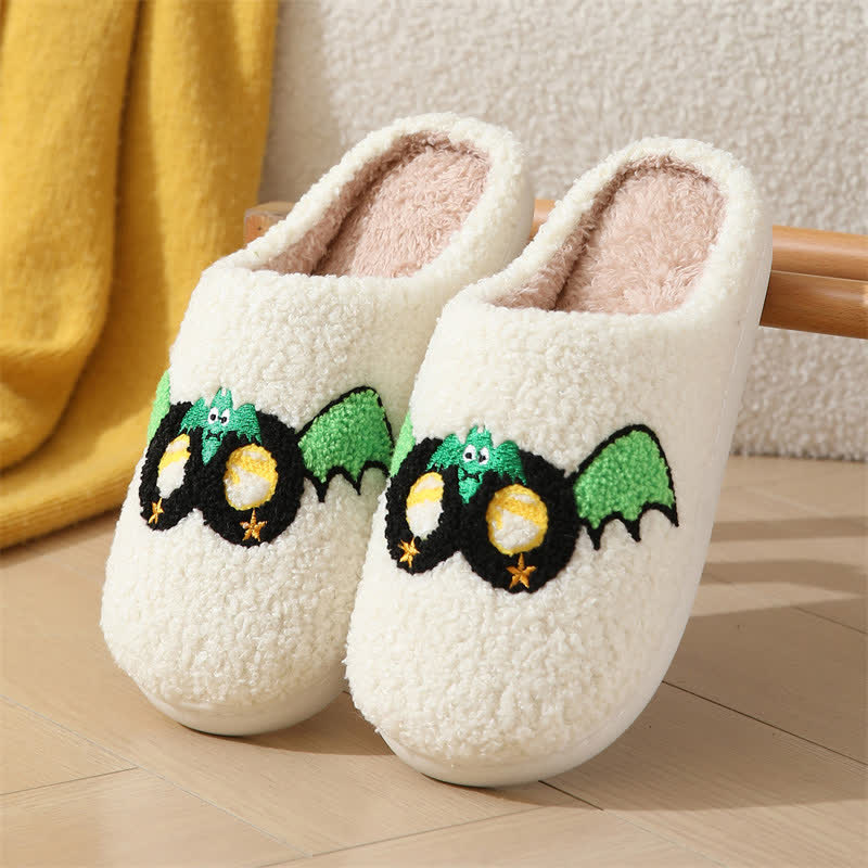 Plus Size Halloween Cartoon Mask Slippers - Green - EU43-44(US9-10) - image 12