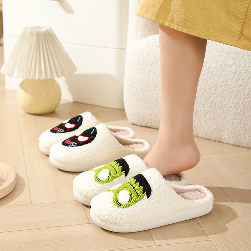 Plus Size Halloween Cartoon Mask Slippers - image 5