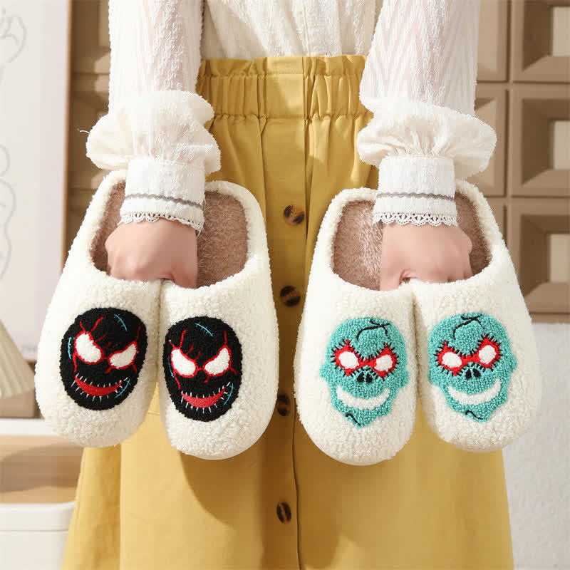 Plus Size Halloween Cartoon Mask Slippers - image 4