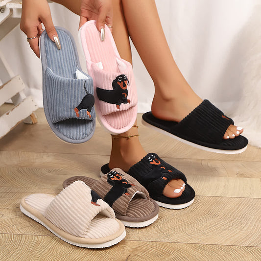 Plus Size Cute Dachshund Slippers - image 1