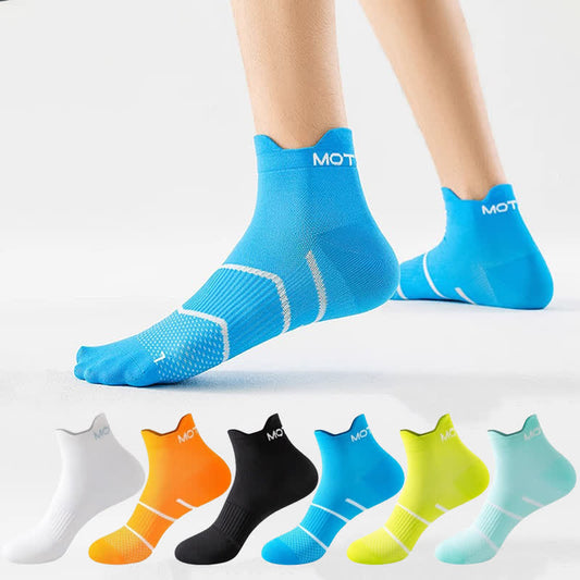 Plus Size Pinstripe Sports Ankle Compression Socks(6 Pairs) - image 1