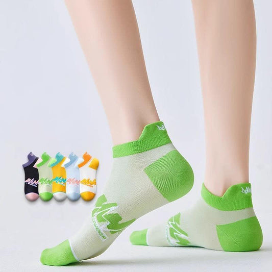 Cotton Geometric Ankle Compression Socks(5 Pairs) - image 1