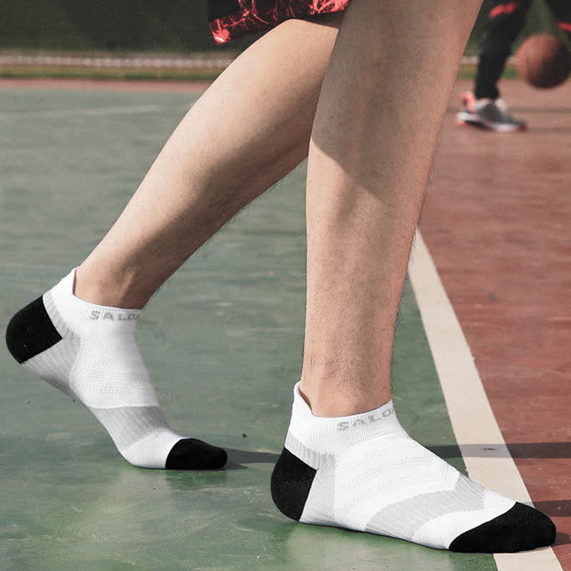Colorblock Letter Print Ankle Compression Socks(5 Pairs) - image 6