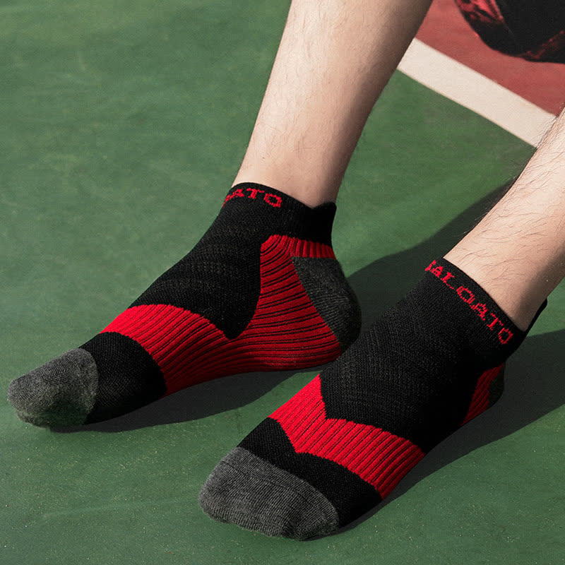 Colorblock Letter Print Ankle Compression Socks(5 Pairs) - image 3