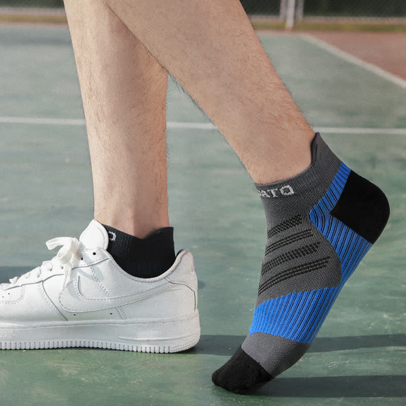 Colorblock Letter Print Ankle Compression Socks(5 Pairs) - image 11