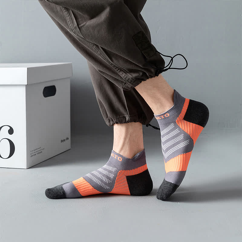 Colorblock Letter Print Ankle Compression Socks(5 Pairs) - image 8