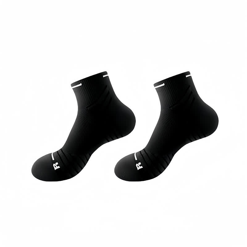 Cushioned Running Ankle Compression Socks(8 Pairs) - Black - EU38-45(US5-11) - image 6