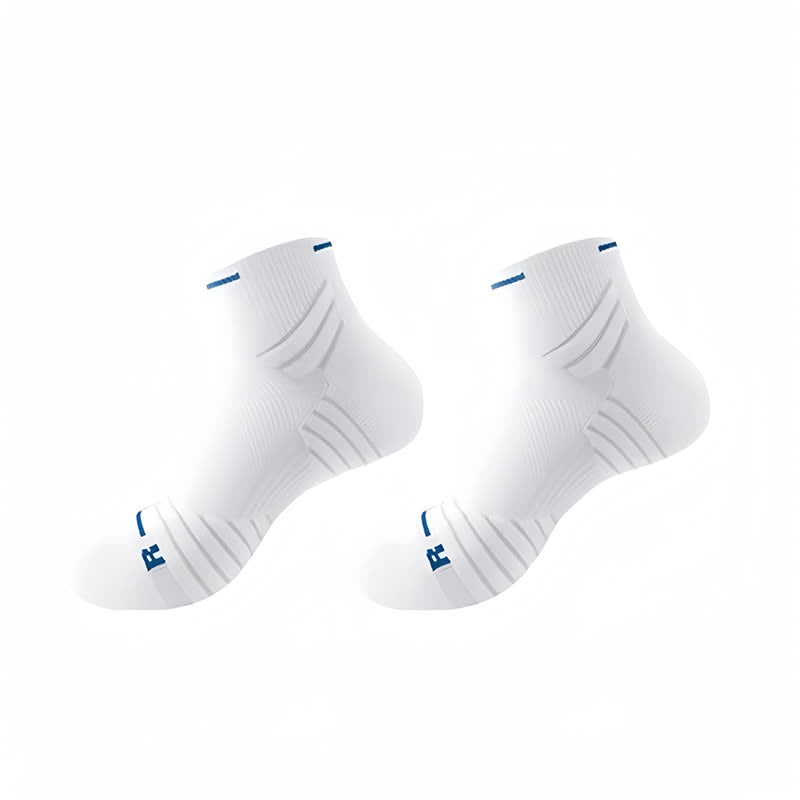 Cushioned Running Ankle Compression Socks(8 Pairs) - White - EU38-45(US5-11) - image 3
