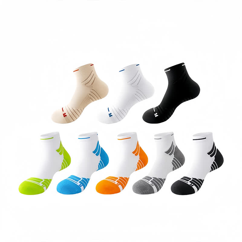 Cushioned Running Ankle Compression Socks(8 Pairs) - Multicolor - EU38-45(US5-11) - image 2