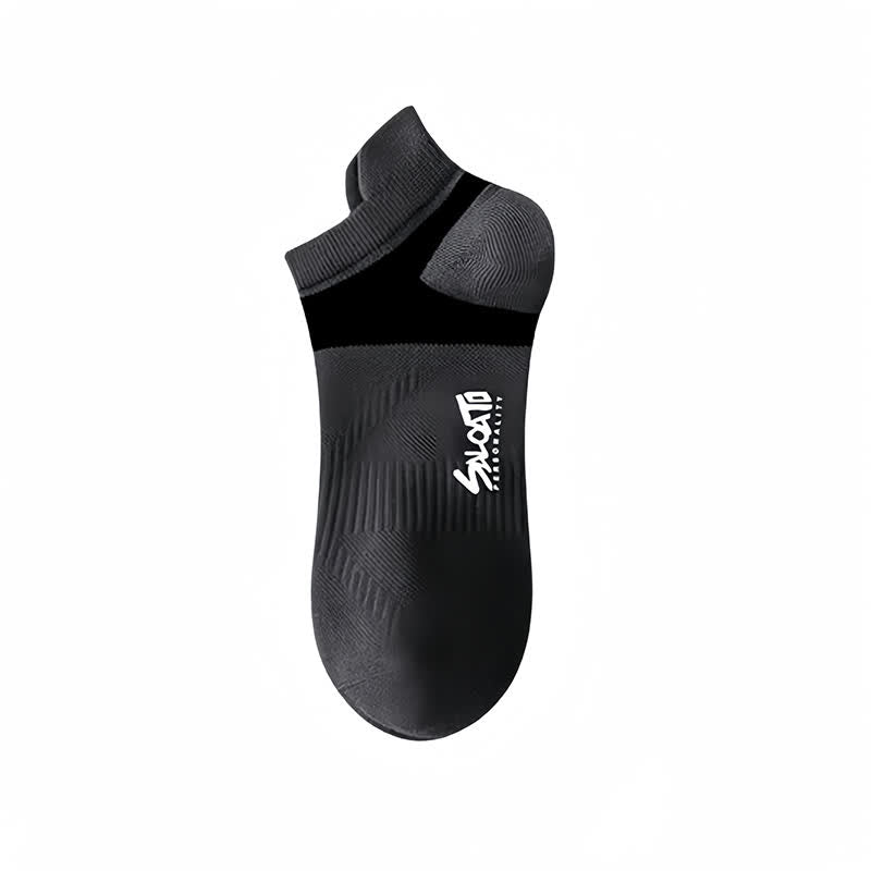 Anti-blister Cotton Athletic Ankle Compression Socks(5 Pairs) - Grey - EU39-44(US6-10) - image 7