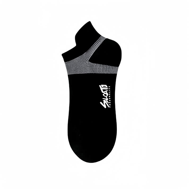 Anti-blister Cotton Athletic Ankle Compression Socks(5 Pairs) - Black - EU39-44(US6-10) - image 6