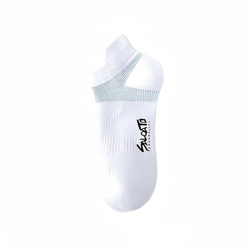 Anti-blister Cotton Athletic Ankle Compression Socks(5 Pairs) - White - EU39-44(US6-10) - image 5