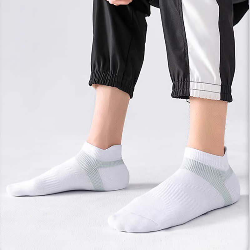 Anti-blister Cotton Athletic Ankle Compression Socks(5 Pairs) - image 4