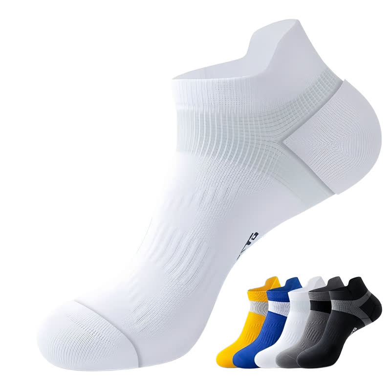 Anti-blister Cotton Athletic Ankle Compression Socks(5 Pairs) - image 2
